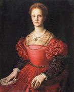 Agnolo Bronzino Portrait of Lucrezia Pucci Panciatichi oil on canvas
